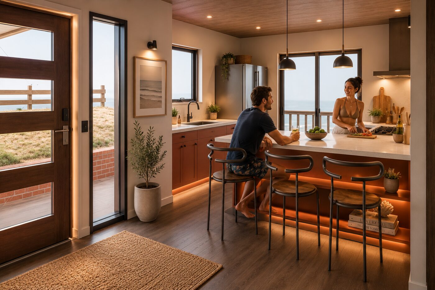 Cocina interior Casa Playa Ferrari